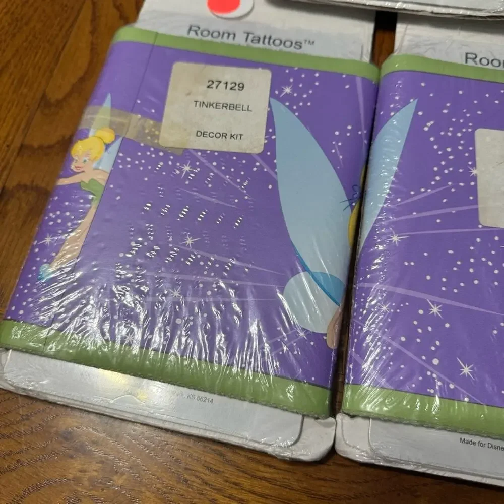 NEW Disney Tinkerbell Wallpaper Border LOT of 3 Pkgs Unopened PrePasted 15 Yards